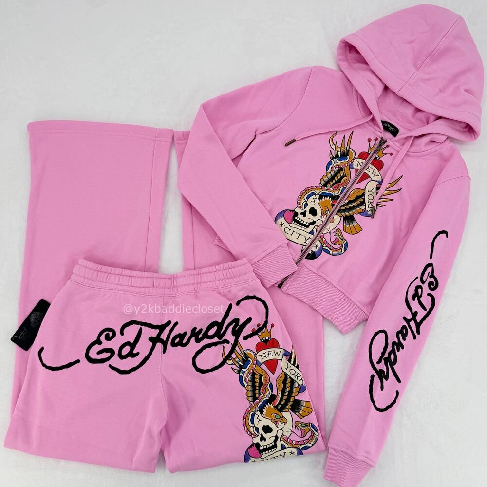 Ed Hardy Tracksuit ( Top Size M / Bottoms Size S )